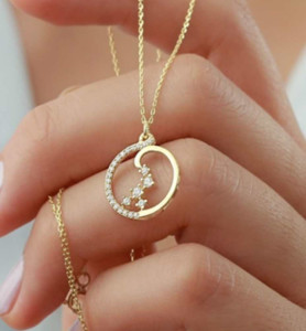 Colgante D Plata de Ley 925